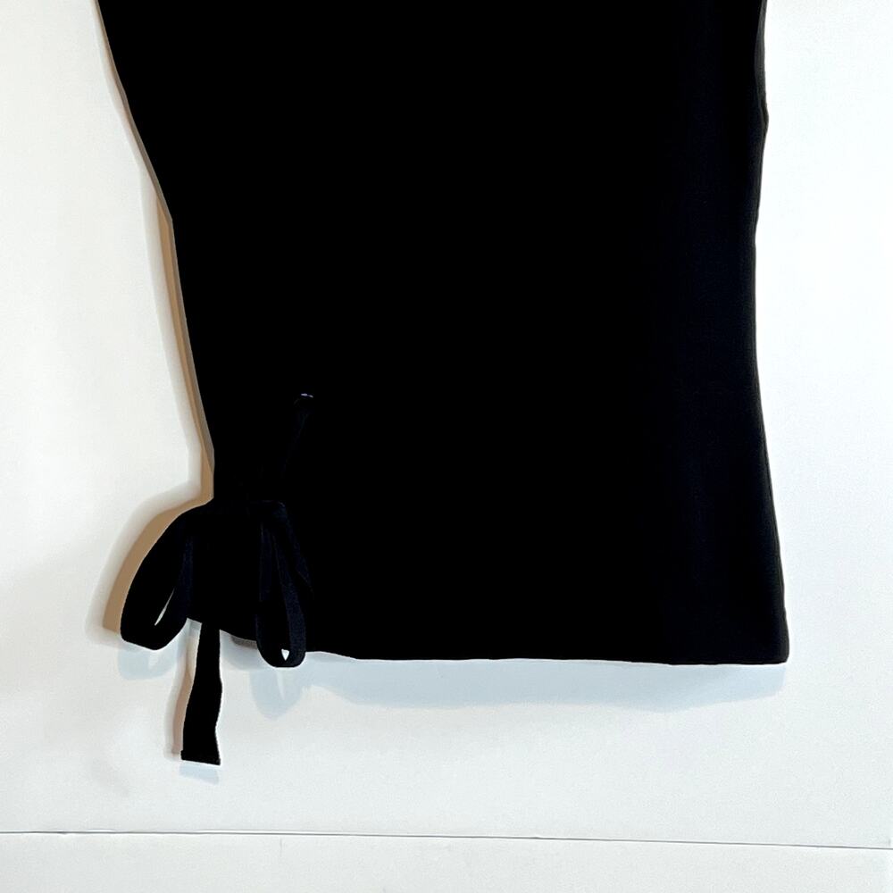 Rag & Bone Etta Side Tie Top Cap Sleeve Black Womens Small - Picture 6 of 11